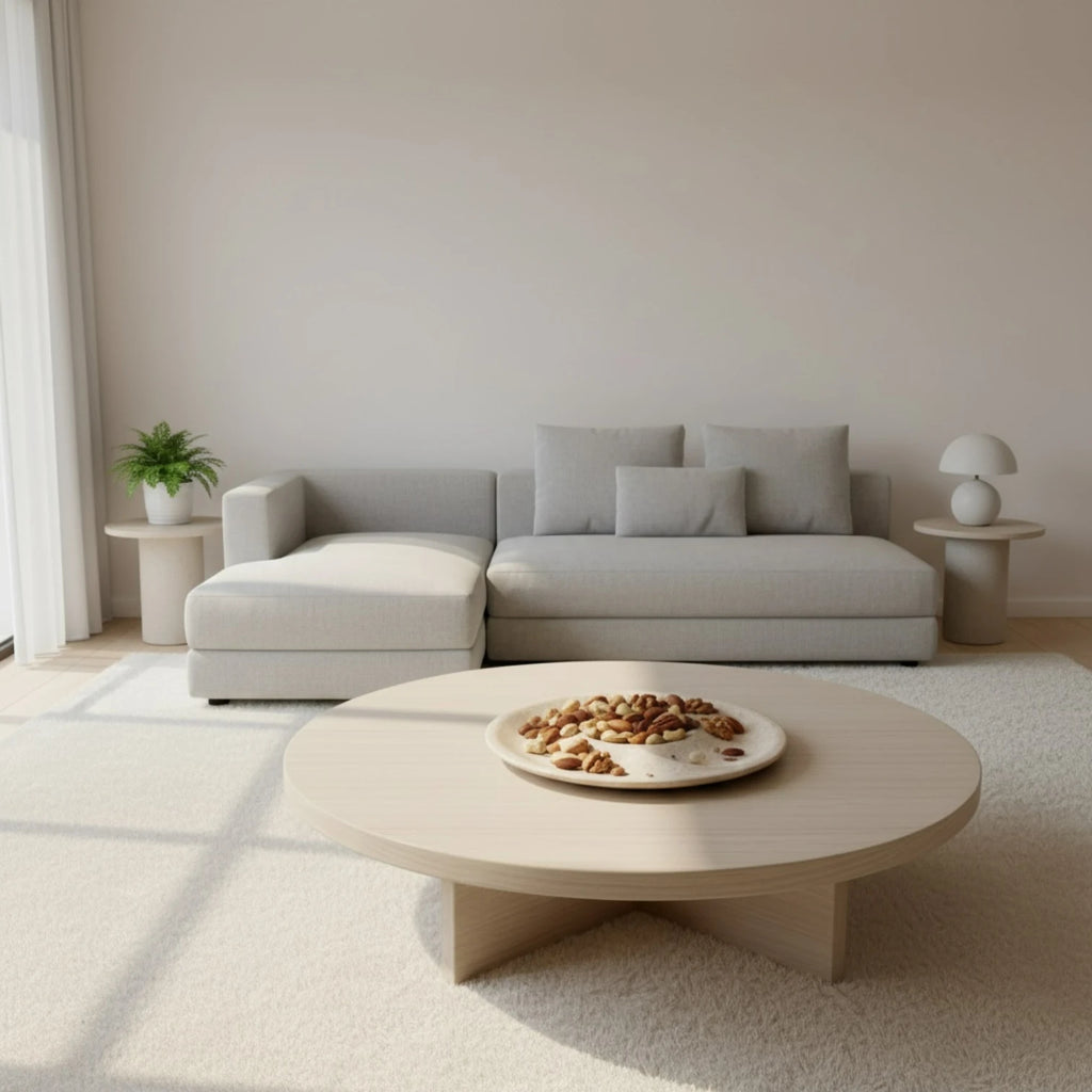 Beige Marble Nuts Plate