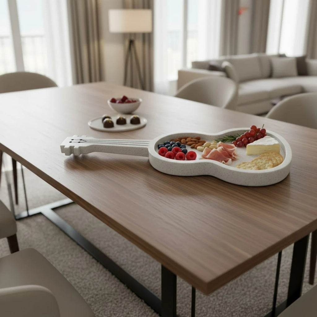Guitar-Shaped Decorative Tray