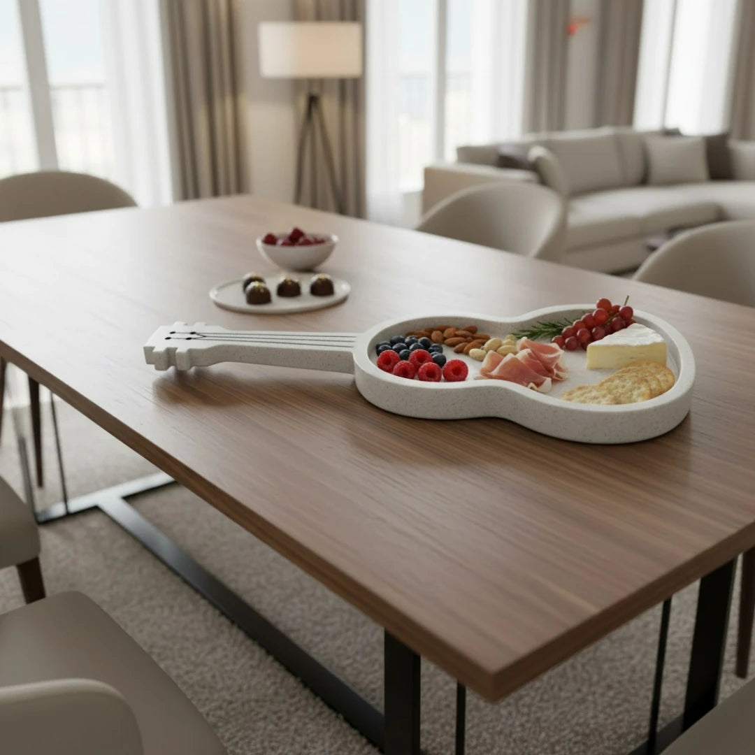Guitar-Shaped Decorative Tray