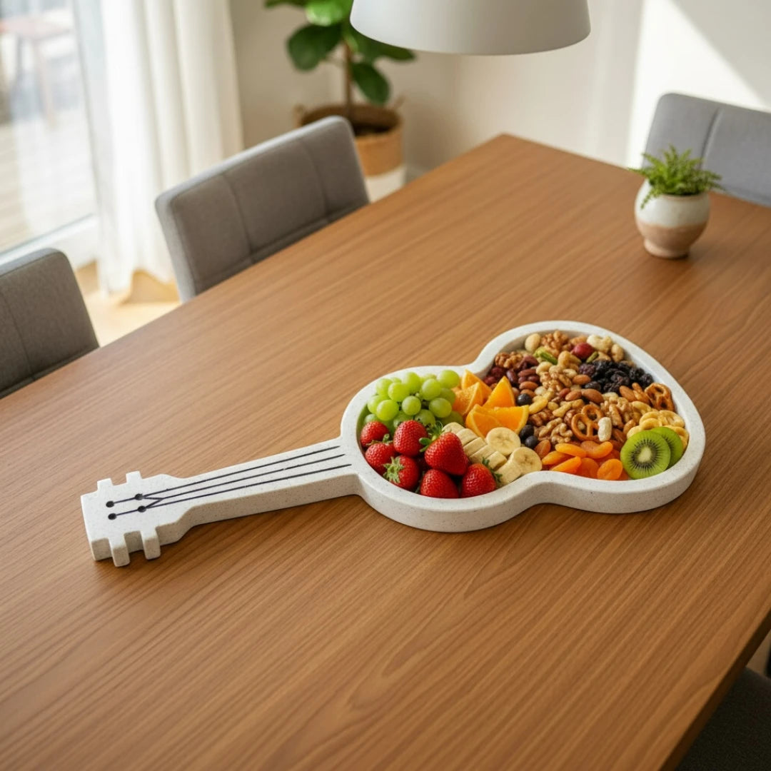 Guitar-Shaped Decorative Tray