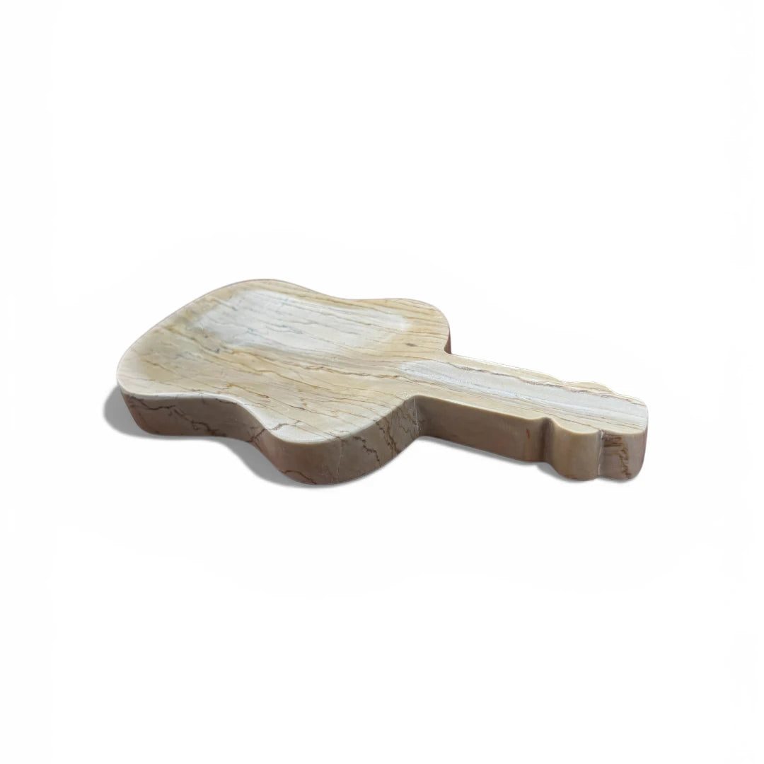 Deep beige Guitar Marble ashtray