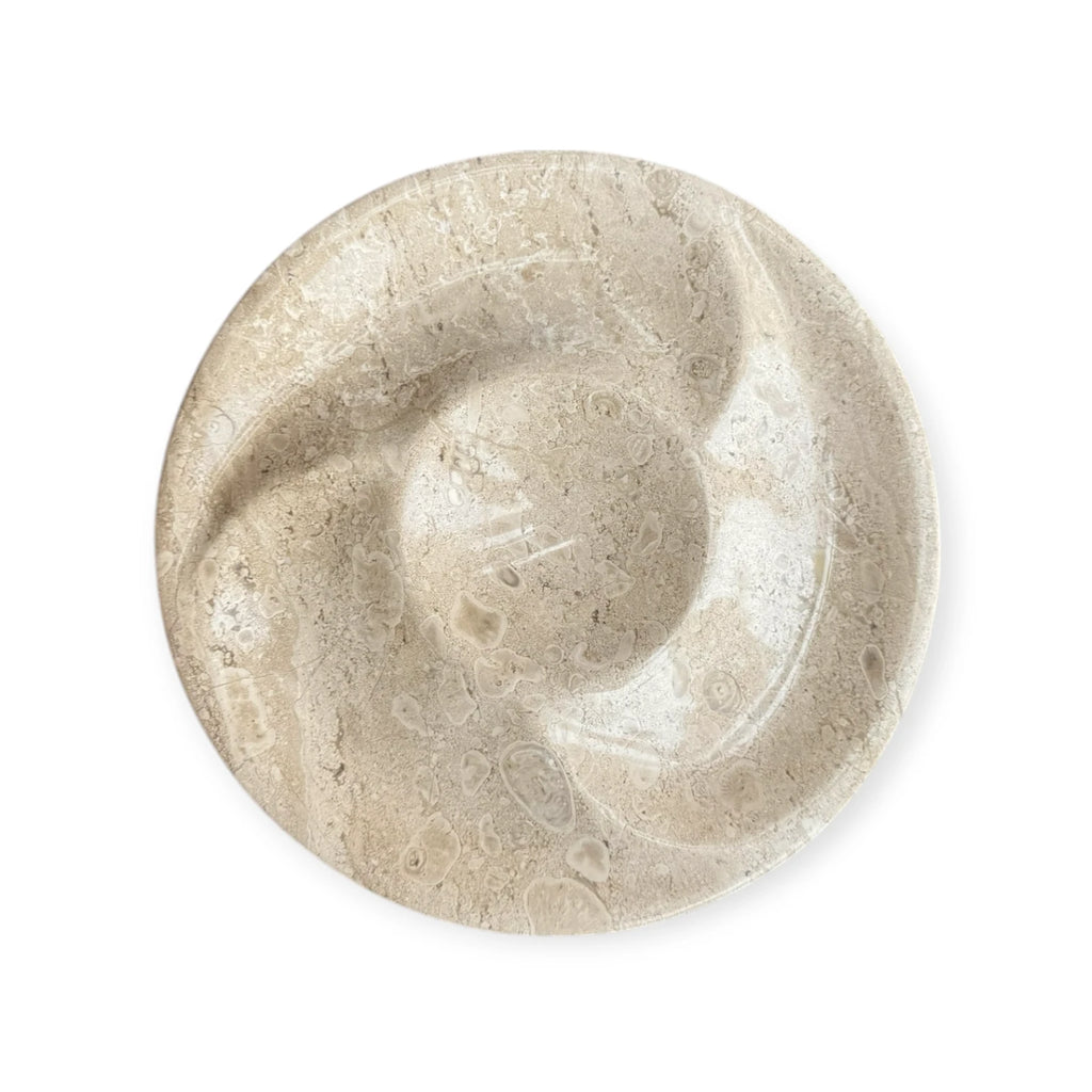 Beige Marble Nuts Plate