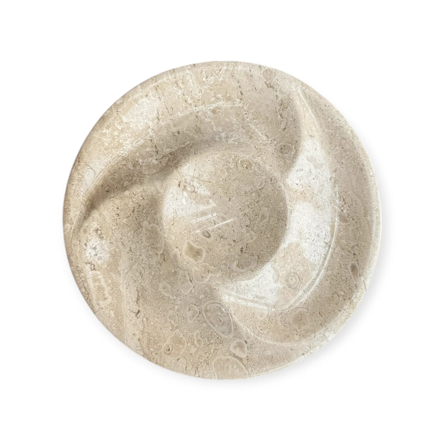 Beige Marble Nuts Plate