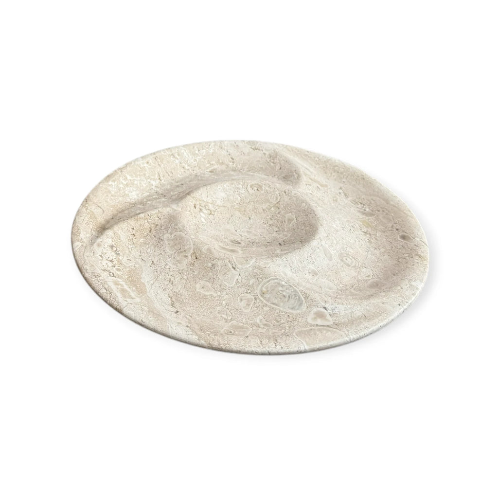 Beige Marble Nuts Plate