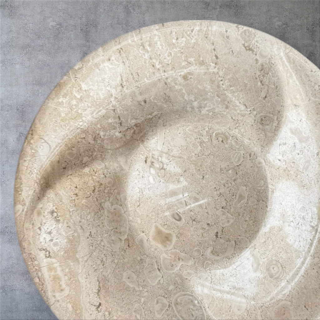 Beige Marble Nuts Plate