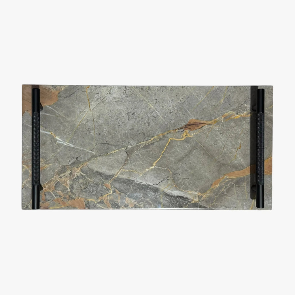 Luxury brown Marble serving tray