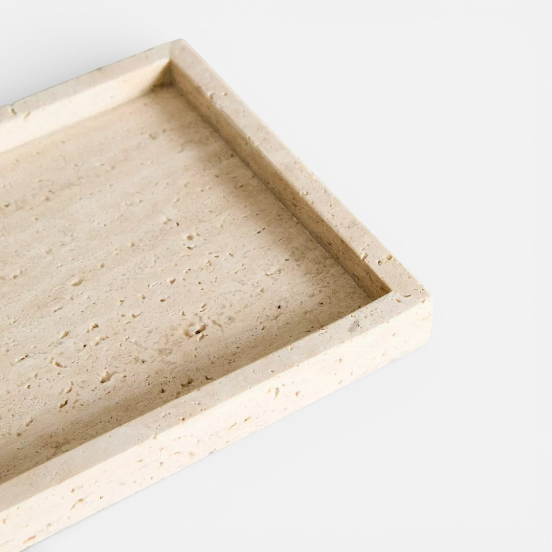 TRAVERTINE BEIGE MARBLE BATHROOM TRAY