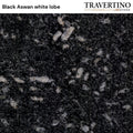Black Aswan White Lobe Granite (Egyptian Natural Stone)