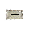 Tissue Box - Scalloped Grey Marble