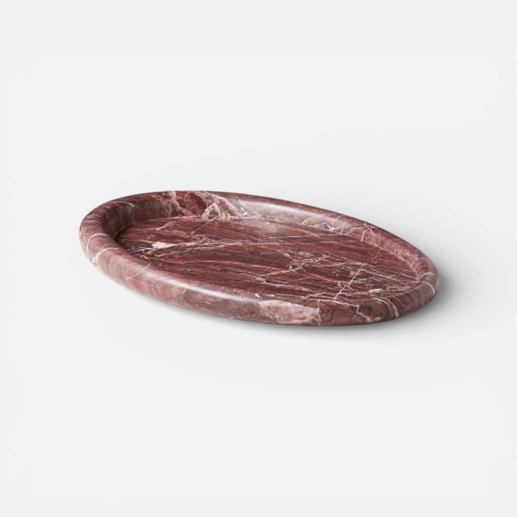 Red Marble Serving Tray