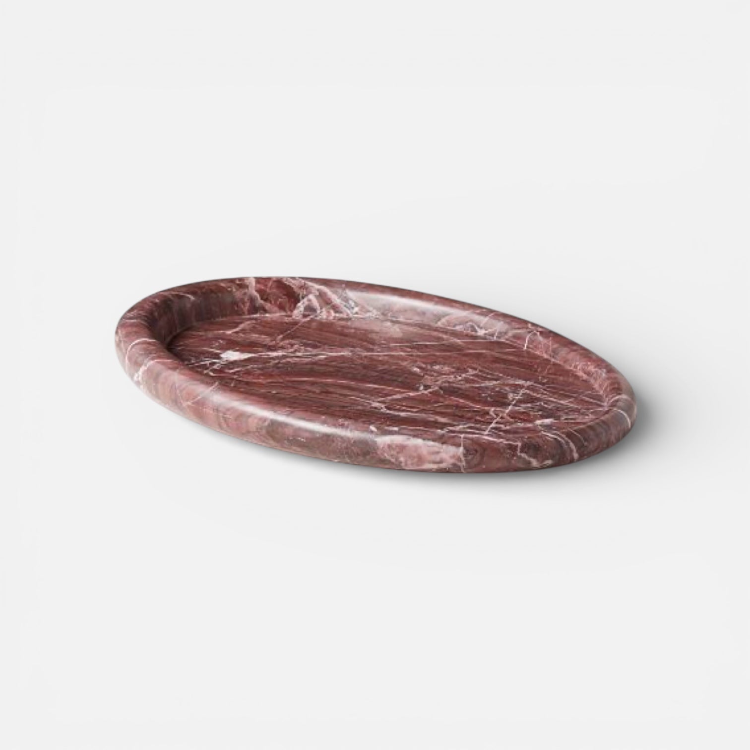 Red Marble Serving Tray