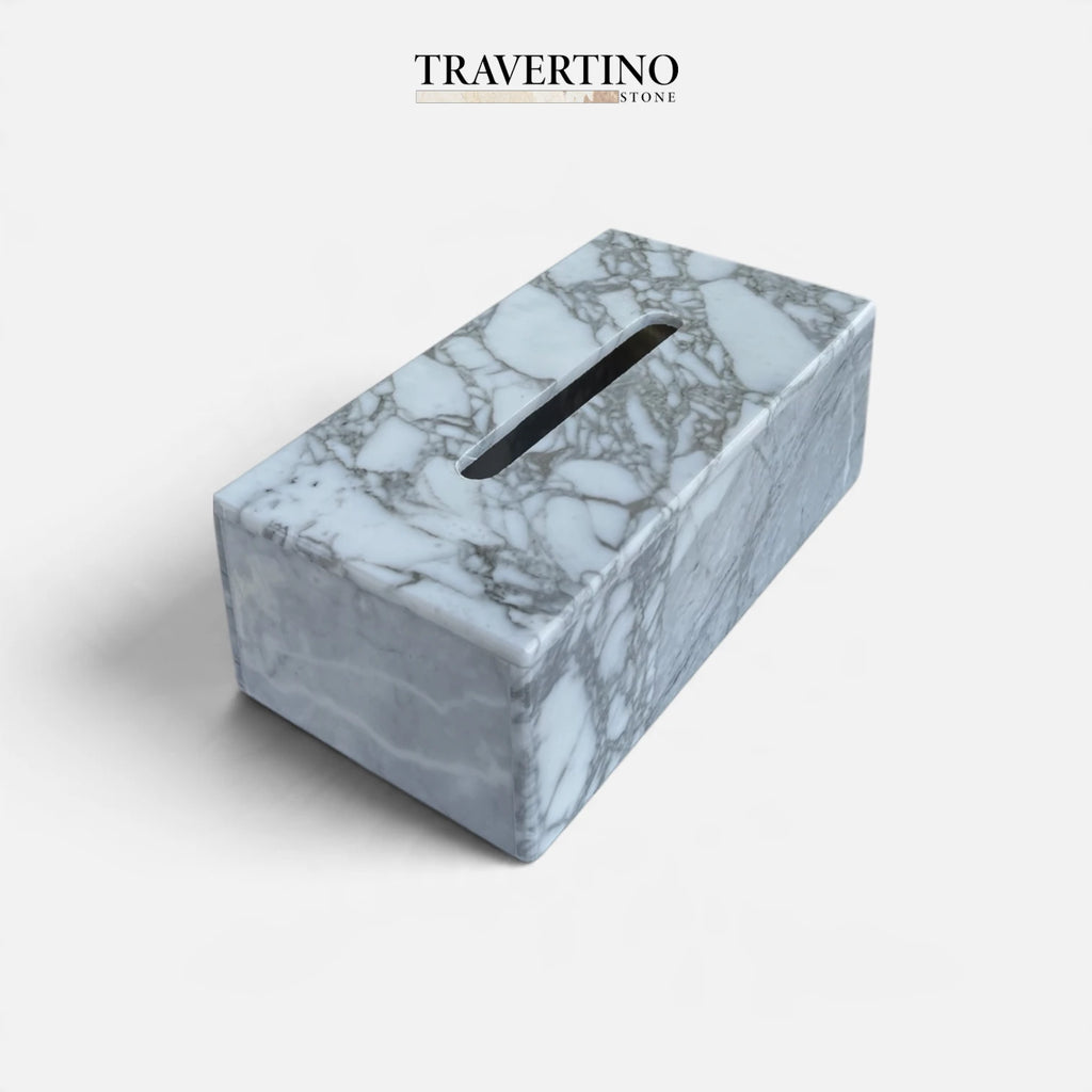 Tissue Box - White,Gray