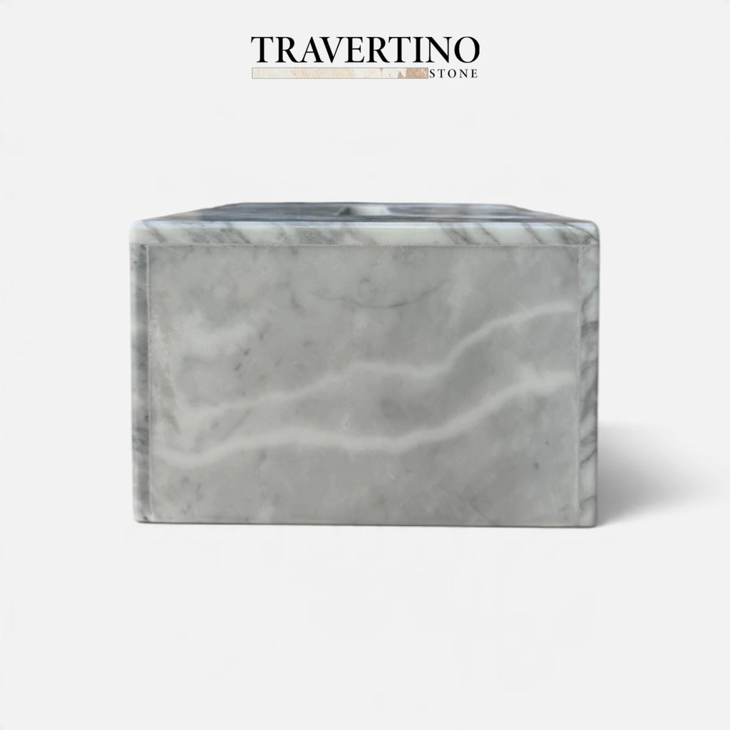 Tissue Box - White,Gray