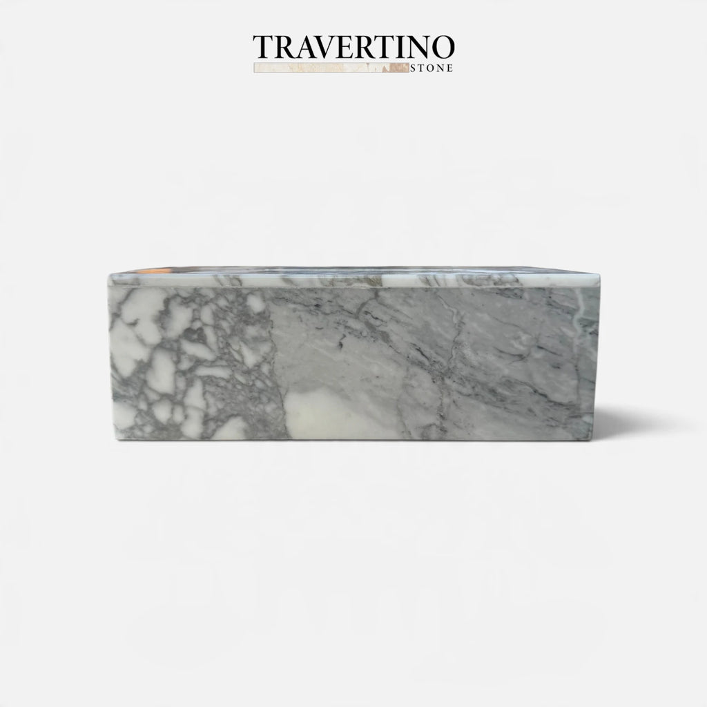 Tissue Box - White,Gray