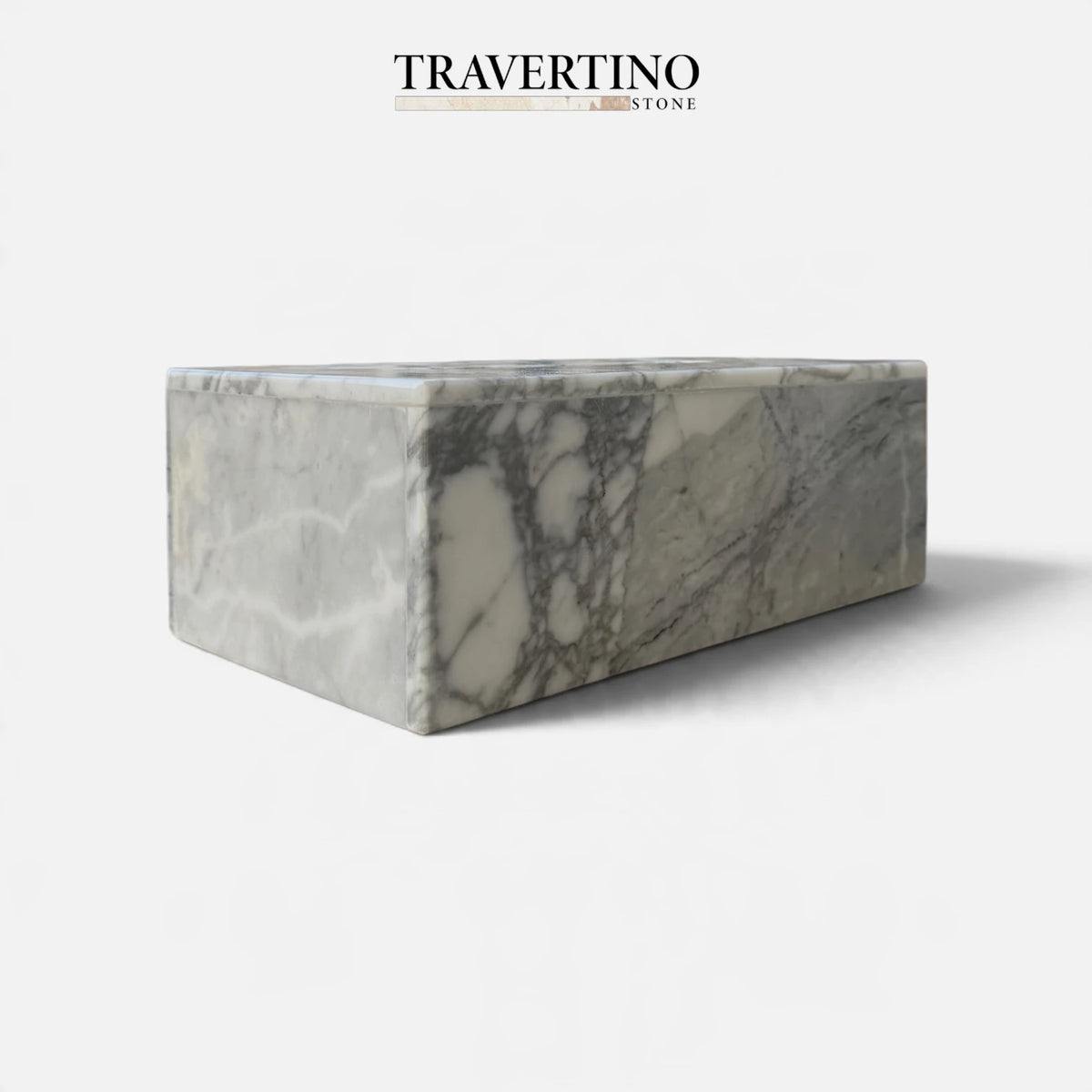 Tissue Box - White,Gray