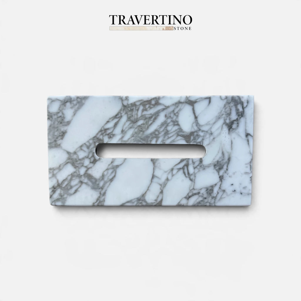 Tissue Box - White,Gray