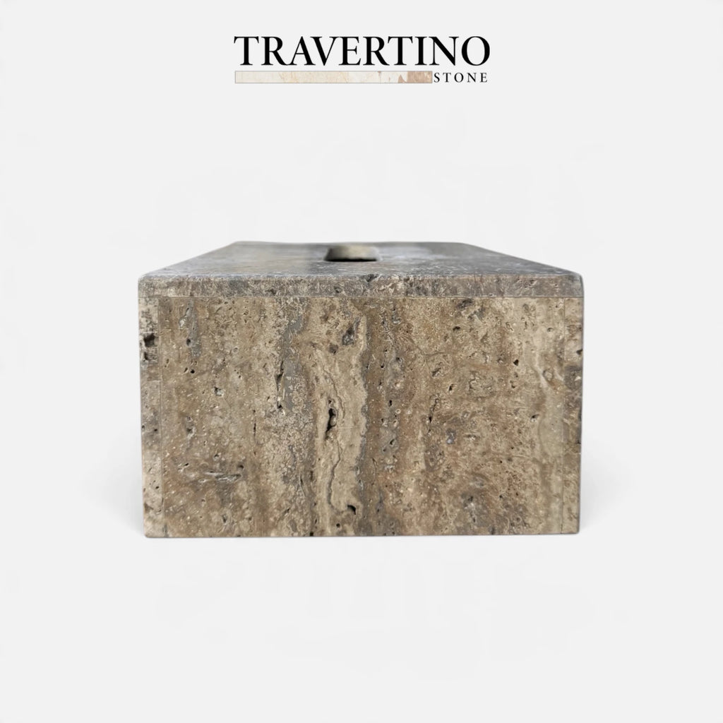 Tissue Box - Travertine beige