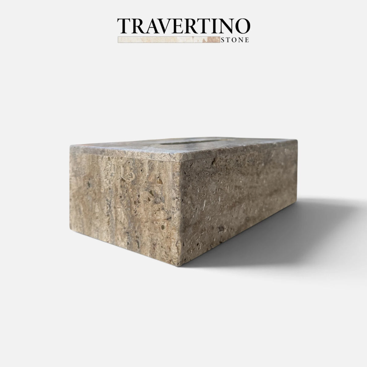 Tissue Box - Travertine beige