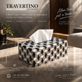Tissue Box - Black, white, gray